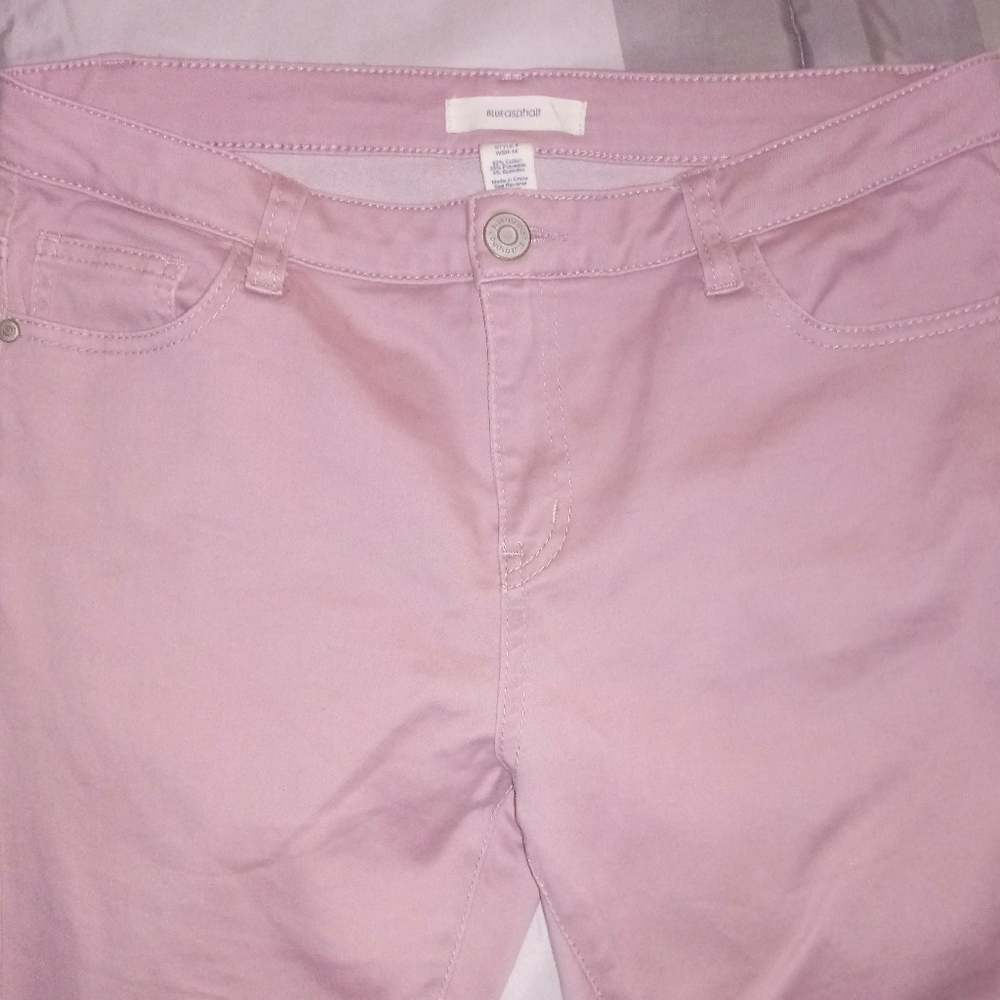 Blue Asphalt rose colored jeans